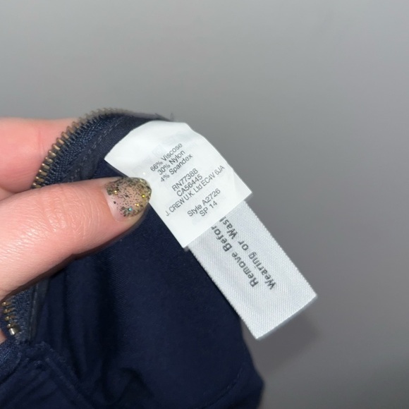 Madewell NWT Ponte Swivel Skirt Navy Blue Mini A2726 Size 4 Stretch - Picture 7 of 8